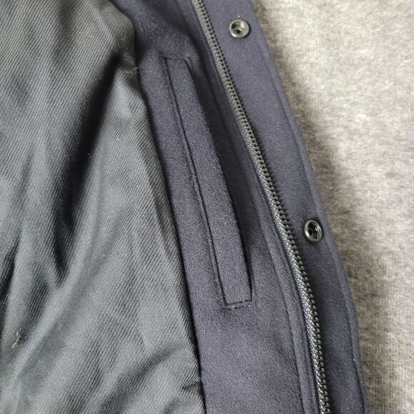 Vince Men's Field Jacket Size XL  Suede Trim Blue Navy - Picture 10 of 16